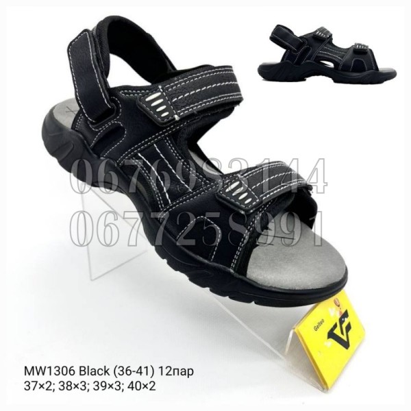 Босоножки DvaShoes Apa-MW1306 black