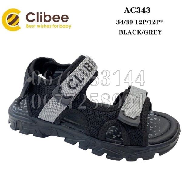 Босоножки Clibee Apa-AC343 black-grey